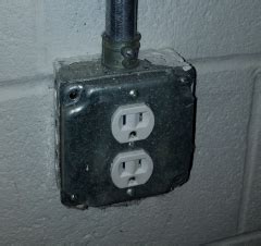 electric box in basement|basement electrical outlet box.